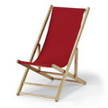US Made Folding Hardwood Frame Sling Beach Chair